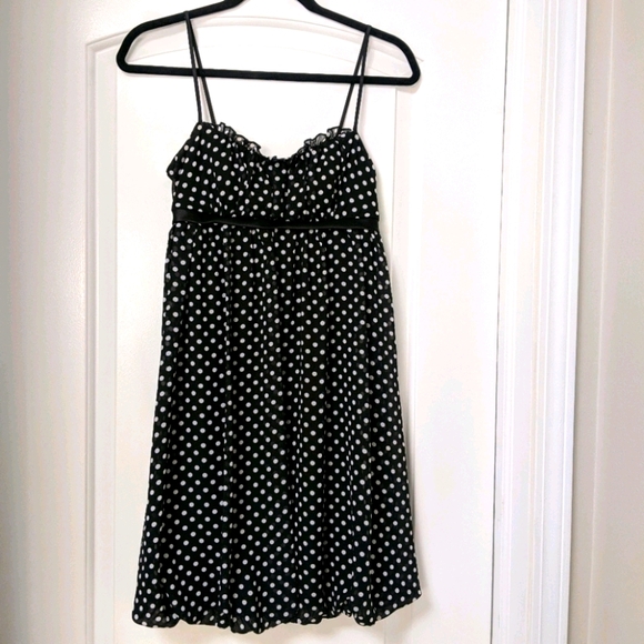 A. Byer Dresses & Skirts - Polka dot sleeveless babydoll dress, Sz XS